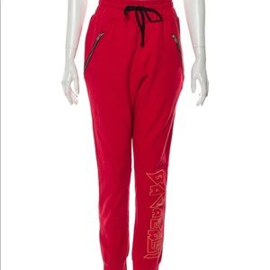 Baja East Red Skinny Legs Pants